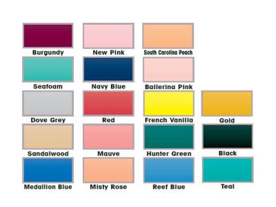 Satin Band 50/50 Poly/Cotton Blend Table Cloth - 90"x90" - Colours